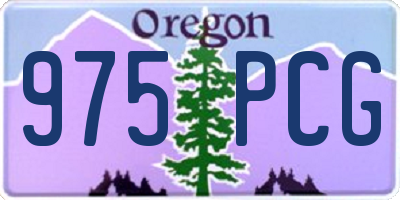 OR license plate 975PCG