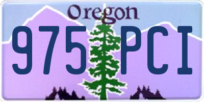 OR license plate 975PCI