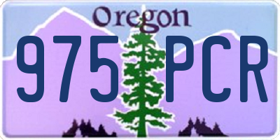 OR license plate 975PCR