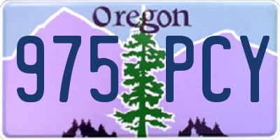 OR license plate 975PCY