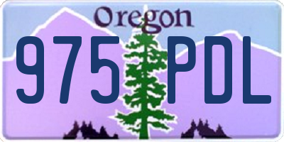 OR license plate 975PDL