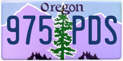 OR license plate 975PDS