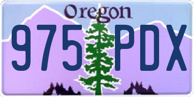 OR license plate 975PDX