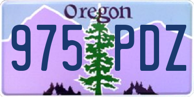 OR license plate 975PDZ