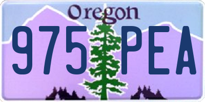 OR license plate 975PEA