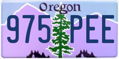 OR license plate 975PEE