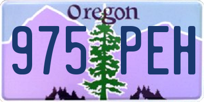 OR license plate 975PEH