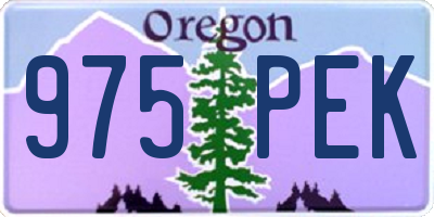 OR license plate 975PEK