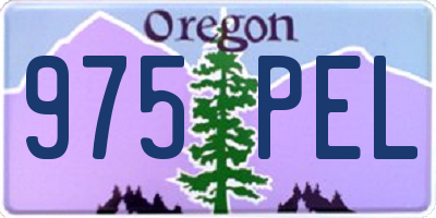 OR license plate 975PEL
