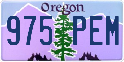 OR license plate 975PEM