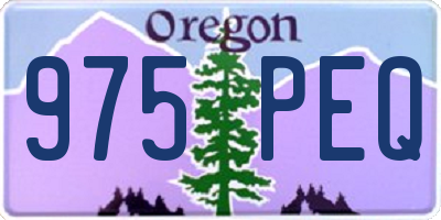 OR license plate 975PEQ