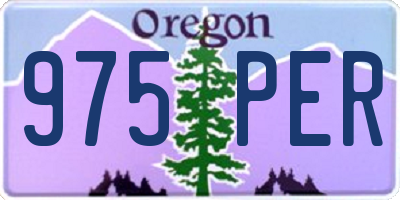 OR license plate 975PER