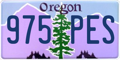 OR license plate 975PES