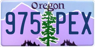 OR license plate 975PEX