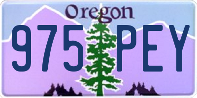 OR license plate 975PEY