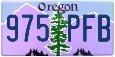 OR license plate 975PFB