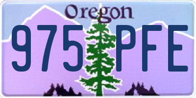 OR license plate 975PFE