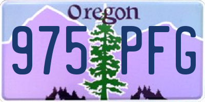 OR license plate 975PFG