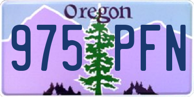 OR license plate 975PFN
