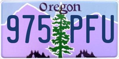 OR license plate 975PFU