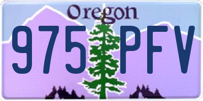 OR license plate 975PFV