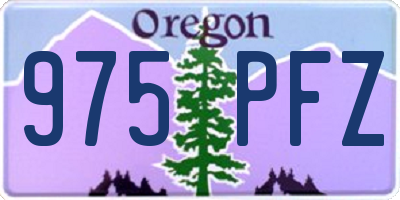 OR license plate 975PFZ