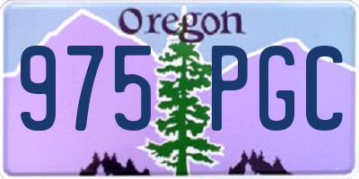 OR license plate 975PGC