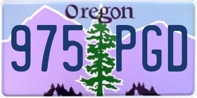 OR license plate 975PGD