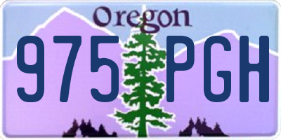 OR license plate 975PGH