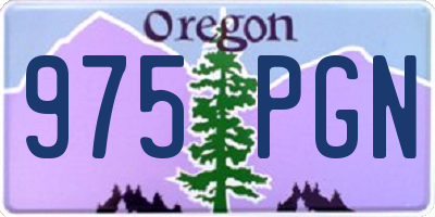 OR license plate 975PGN