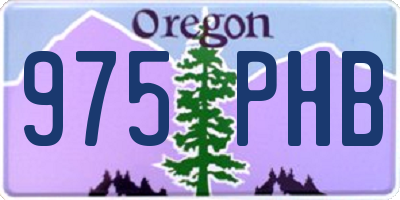 OR license plate 975PHB