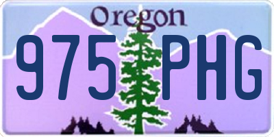 OR license plate 975PHG