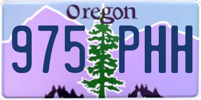 OR license plate 975PHH