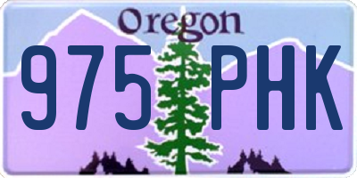 OR license plate 975PHK