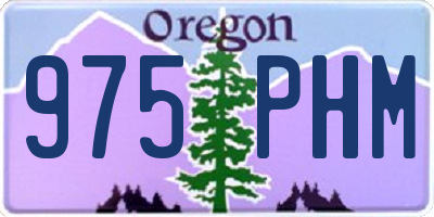 OR license plate 975PHM