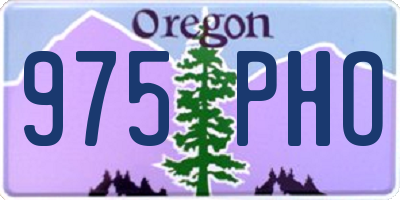 OR license plate 975PHO