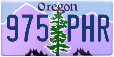 OR license plate 975PHR
