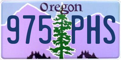 OR license plate 975PHS