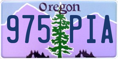 OR license plate 975PIA