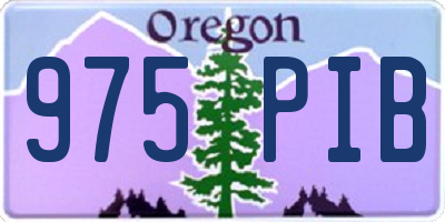 OR license plate 975PIB