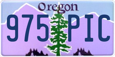 OR license plate 975PIC