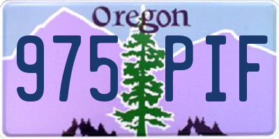 OR license plate 975PIF