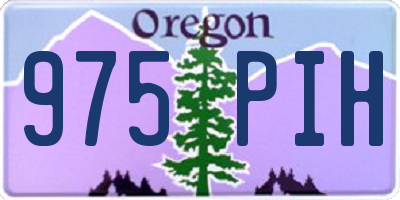 OR license plate 975PIH