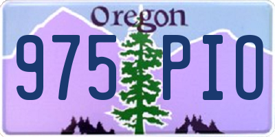 OR license plate 975PIO