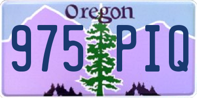 OR license plate 975PIQ