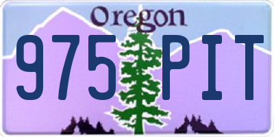 OR license plate 975PIT