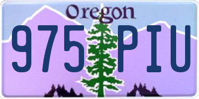 OR license plate 975PIU