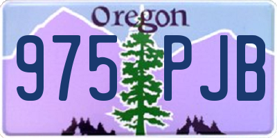 OR license plate 975PJB