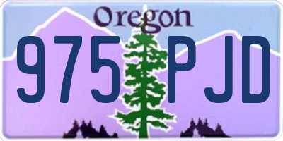 OR license plate 975PJD