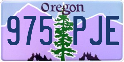 OR license plate 975PJE